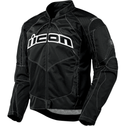 Icon Contra Street Riding Jacket - Black - Motoxtremes