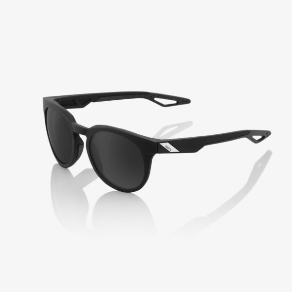 100% Campo Sunglasses Matte Black with Smoke Lens