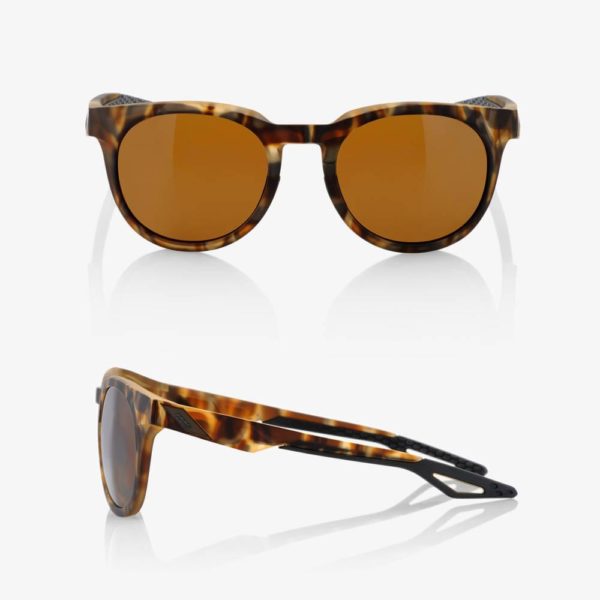 100% Campo Sunglasses Soft Tact Havana with Bronze Peakpolar Lens - Image 2