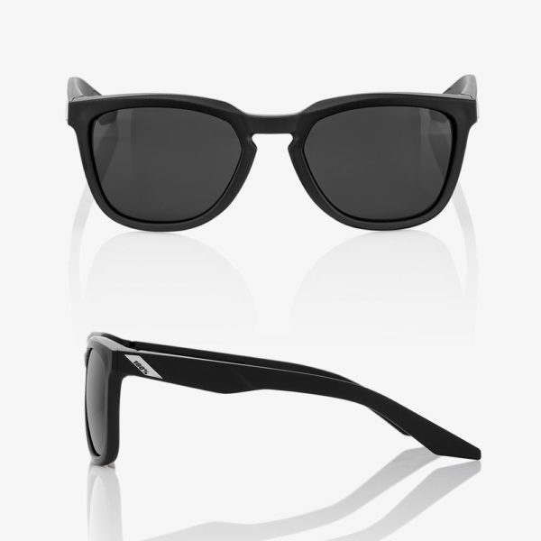 100% Hudson Sunglasses - Black with Smoke Lens - Image 3