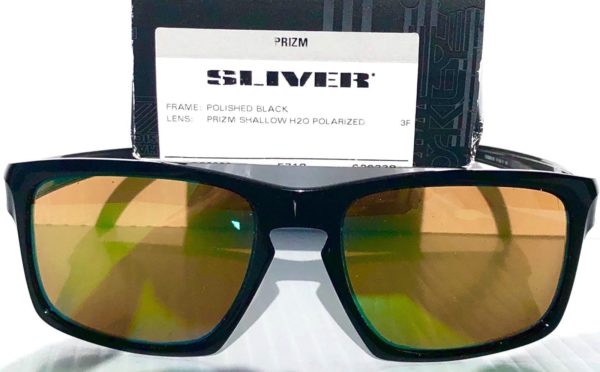 Oakley Sliver Sunglasses - Matte Black with Prizm Fresh Water Polarized Lens - Image 3