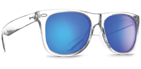 Dot Dash Kerfuffle Womens Sunglasses - Crystal / Lt Blue Chrome Lens