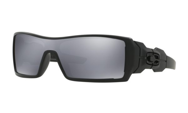 Oakley Oil Rig Sunglasses - Matte Black with Black Irid Lens