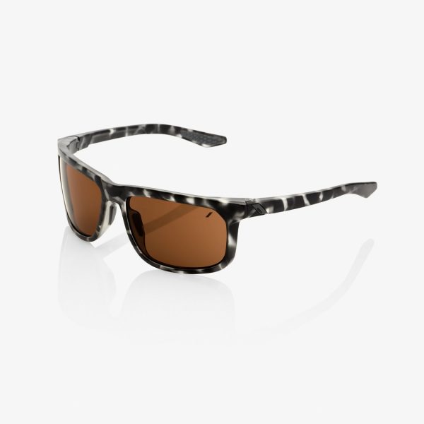 100% Hakan Sunglasses - Matte Blk with Bronze Lens 61036-259-73