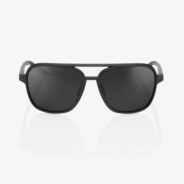 100% Kasia Aviator Sunglasses - Blk with Mirrored Lens 61042-019-61 - Image 2