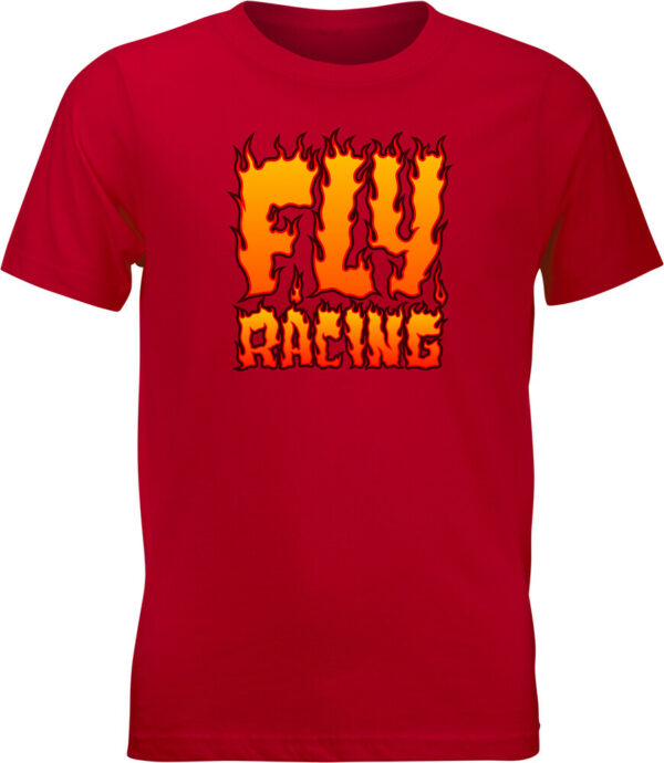 FLY Racing Youth Fire Tee - Red - 352-0656