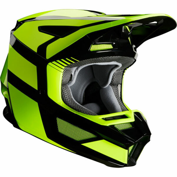 Fox Racing V2 Hayl Adult Helmet - Flo Yellow - 23972-130 - Image 2