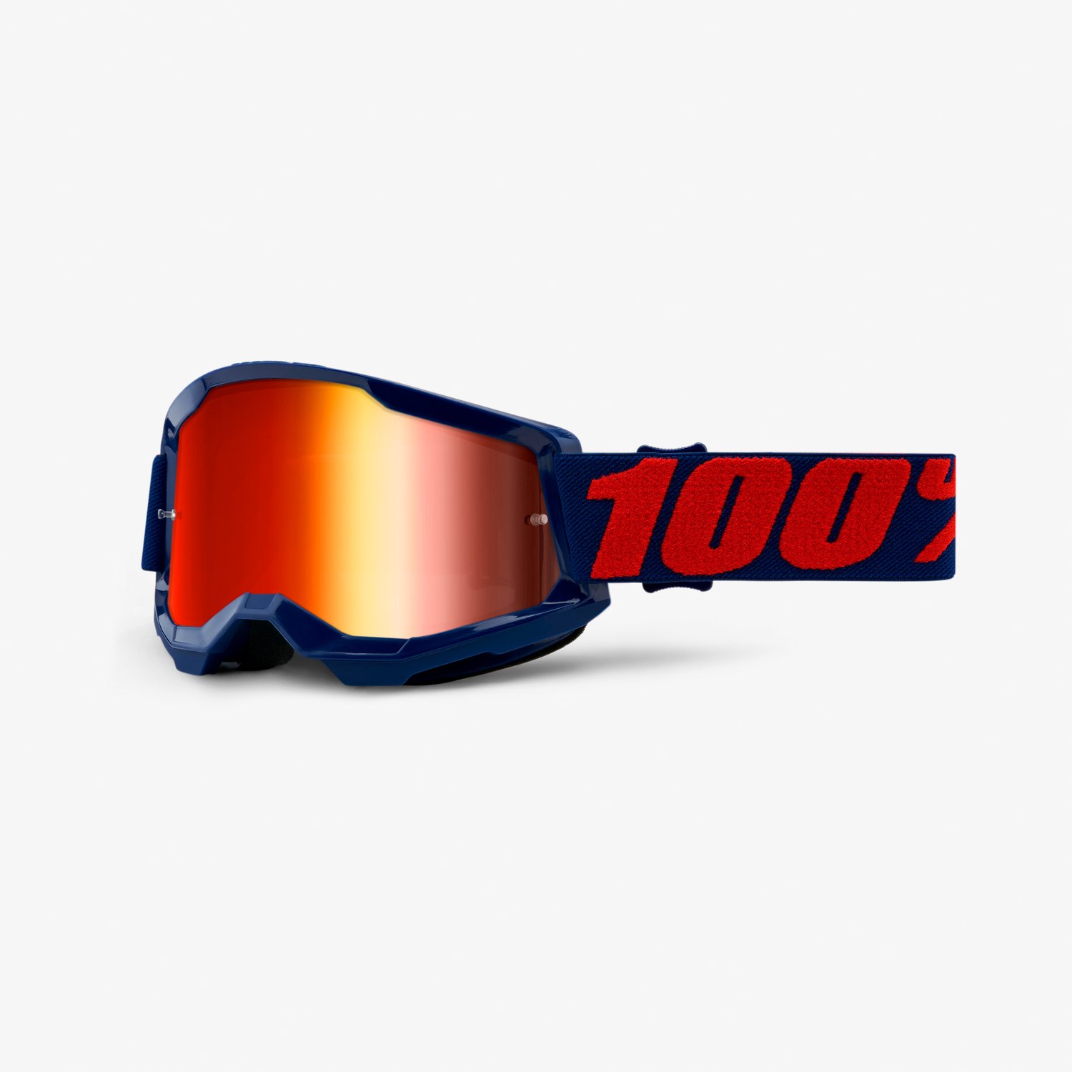 100% Strata 2 Mirror Goggle - Neon Yellow / Pink