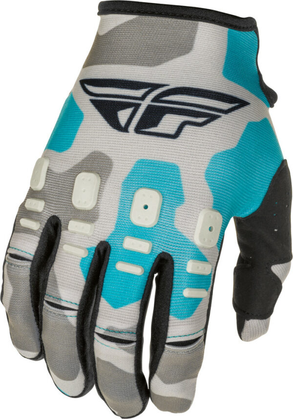 Fly Racing Kinetic K221 Gloves - Grey/Blue