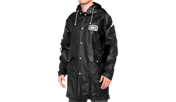 100% Torrent Mechanics Raincoat - Black