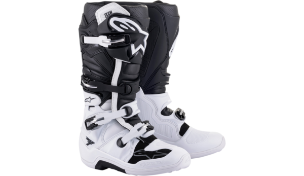 Alpinestars Tech 7 Adult MX Boots - White/Black