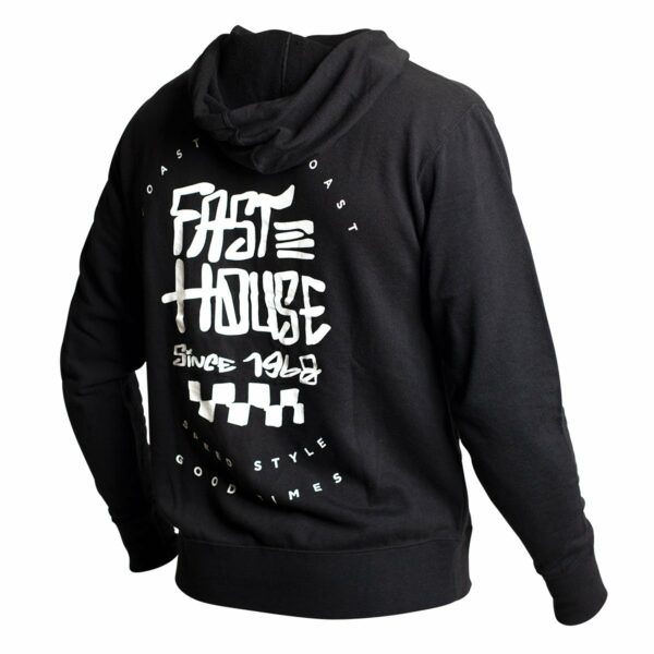 Fasthouse Slack Hooded Zip Up - Black - Image 2