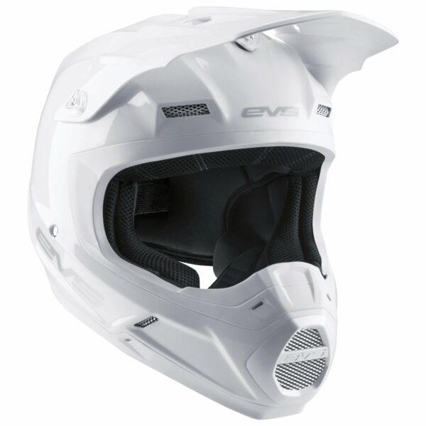 EVS T5 Adult MX Helmet - Solid White HE20T5S-W