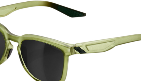 100% Hudson Sunglasses - Olive Slate w/ Blk Mirror Lens 61028-296-61