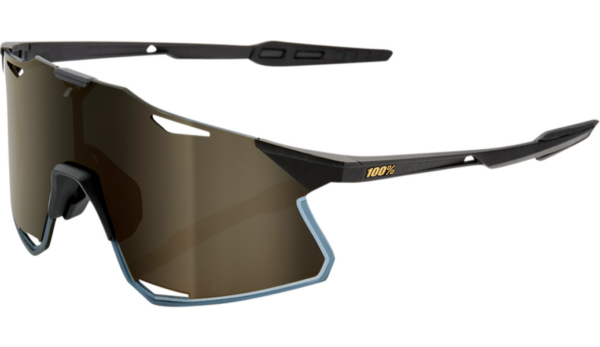 100% Hypercraft Sport Sunglasses - Matte Blk with Gold Lens - 61039-019-69