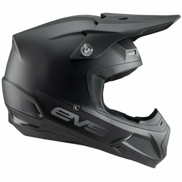 EVS T5 Adult MX Helmet - Solid Blk HE20T5S-BK