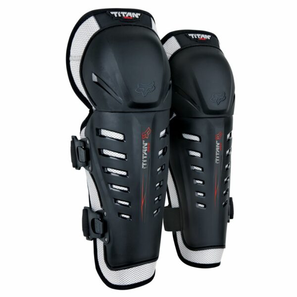 Fox Racing Titan Race Knee Guards, Youth - Blk 04274-001-OS