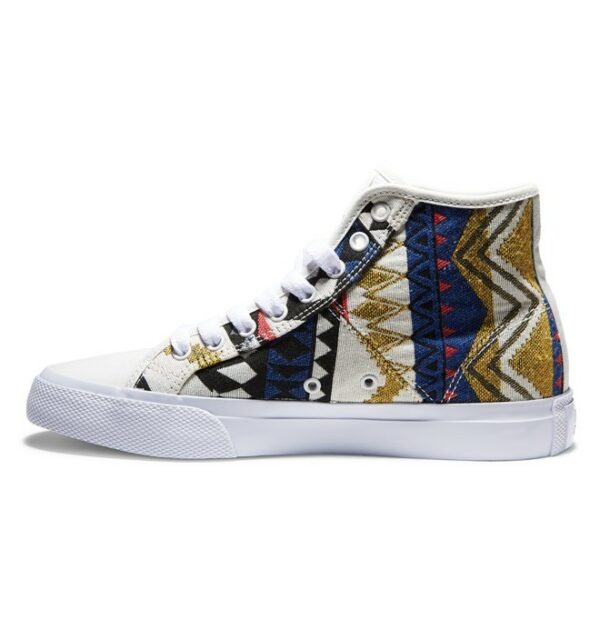 DC Womens Manual HT TXSE Shoes - White/Multi ADJS300275-HMT - Image 2