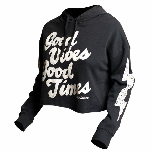 Fasthouse Women's Feelgood Cropped Hoodie - Black 3071-000