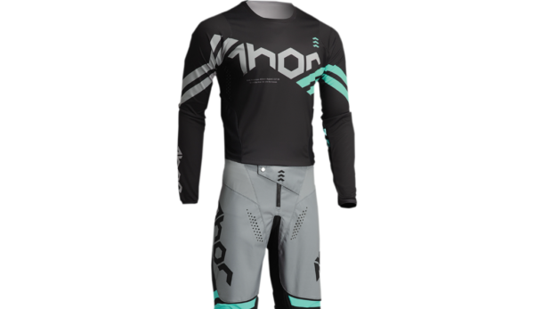 THOR Youth Pulse Cube Pants - Blk/Mint - Image 3