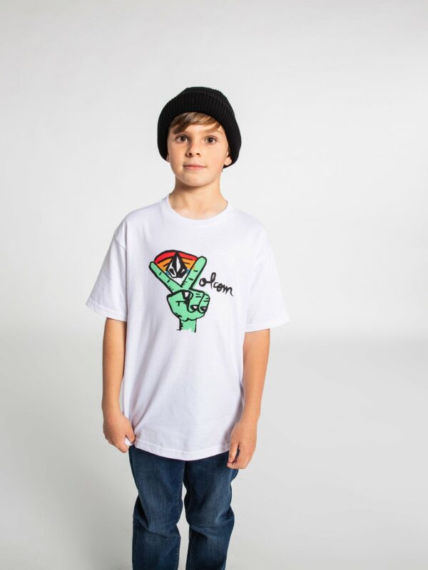 Volcom Big Boys Peacer SS Tee - Wht