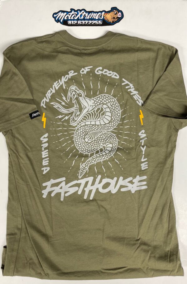 Fasthouse Venom Tee, Light Olive