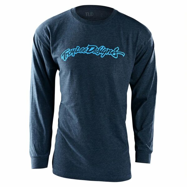 TLD HISTORY LONG SLEEVE MENS TEE - NAVY