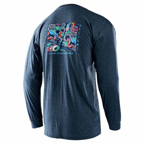 TLD HISTORY LONG SLEEVE MENS TEE - NAVY - Image 2