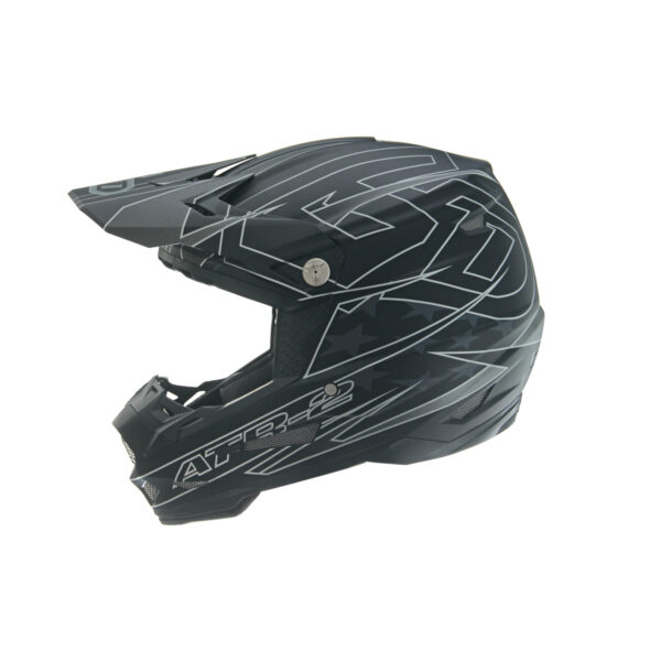 6D ATR-2 Super Patriot Adult Helmet - Black - Image 3