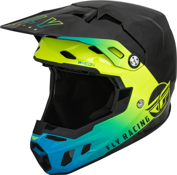 FLY Racing Youth Formula CC Centrum Helmet - Blk/Blu/HiVis