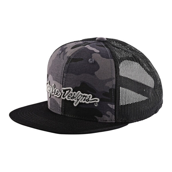 TLD Snapback Hat Signature Camo Blk/Silver