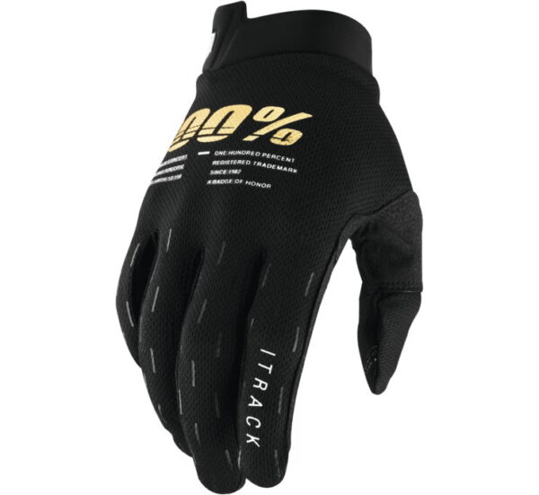 100% Youth iTrack MX Gloves (BLK)