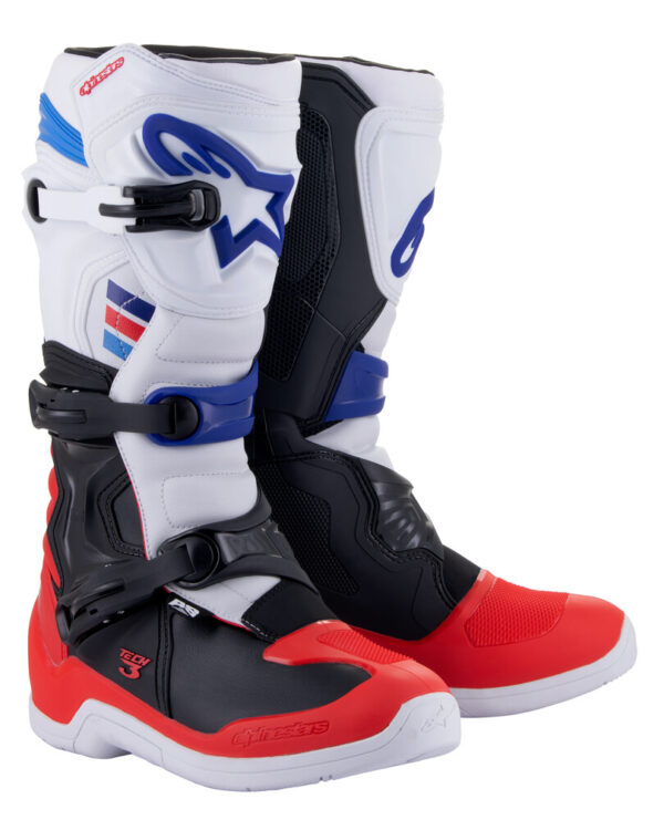 Alpinestars Tech 3 MX Boot - White/Red/Blue