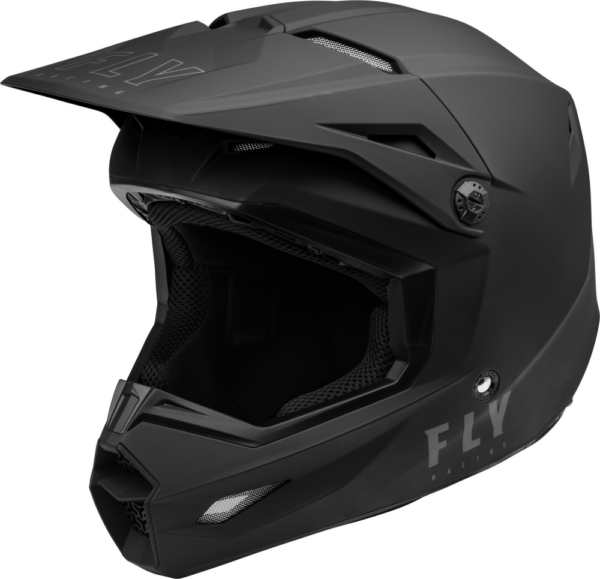 FLY Racing Youth Kinetic Solid Helmet, Matte Blk