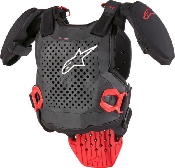 ALPINESTARS A-5 S YOUTH CHEST PROTECTOR BLACK/WHITE/RED