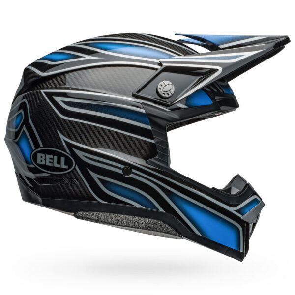 Bell Moto-10 Spherical WEBB MARMONT GLOSS NORTH CAROLINA BLUE - Image 2