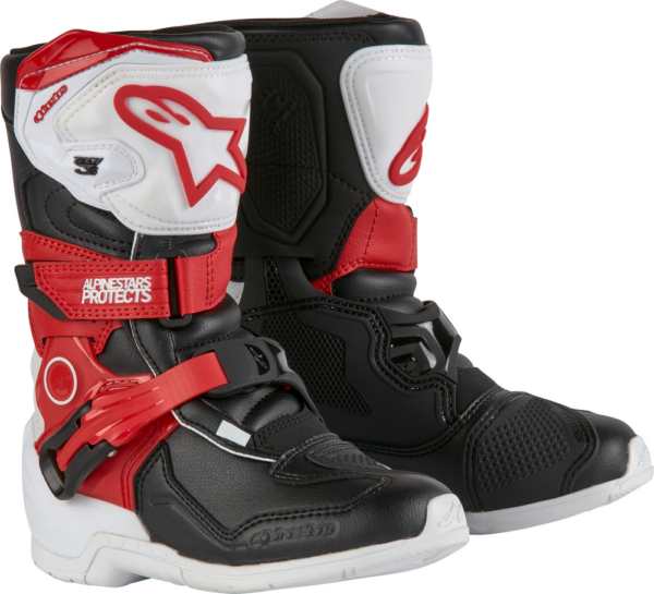 Alpinestars Tech3s Kids Boots (Wh/Blk/Rd) 2014524-2030