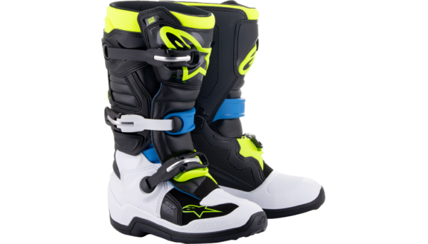 Alpinestars Tech 7s Youth MX Boots - BLK/BLU/YEL