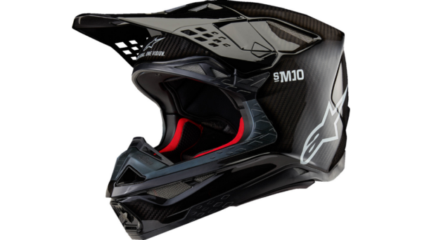 Alpinestars Supertech M10 Carbon Helmet, Gloss Blk Carbon