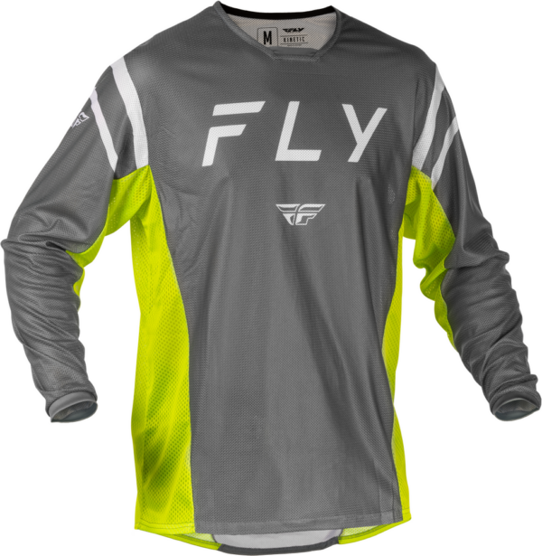FLY Racing Kinetic Mesh Center Gear - Grey/Wh/HiVis - Image 2