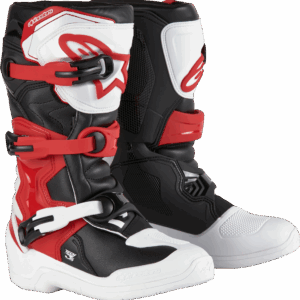 ALPINESTARS TECH 3S YOUTH BOOTS WHT/BLK/BT RED