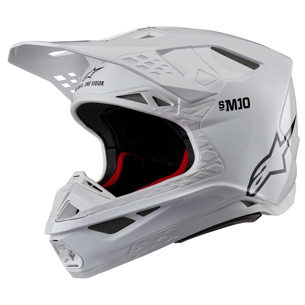 Alpinestars Supertech M10 Carbon Helmet, Solid White