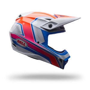 BELL MX-10 MIPS HELMET - WHITE/BLUE