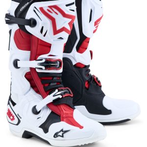 Alpinestars Tech 10 Boot - White/Blk/Red