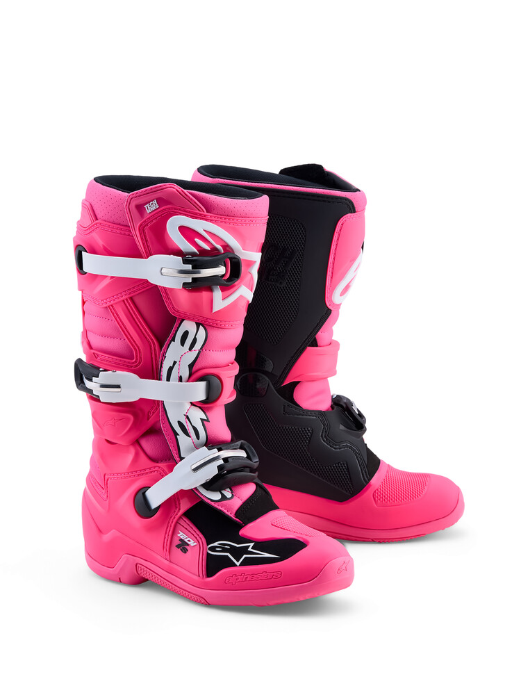 Alpinestars Tech 7s Youth MX Boots - Solid Pink